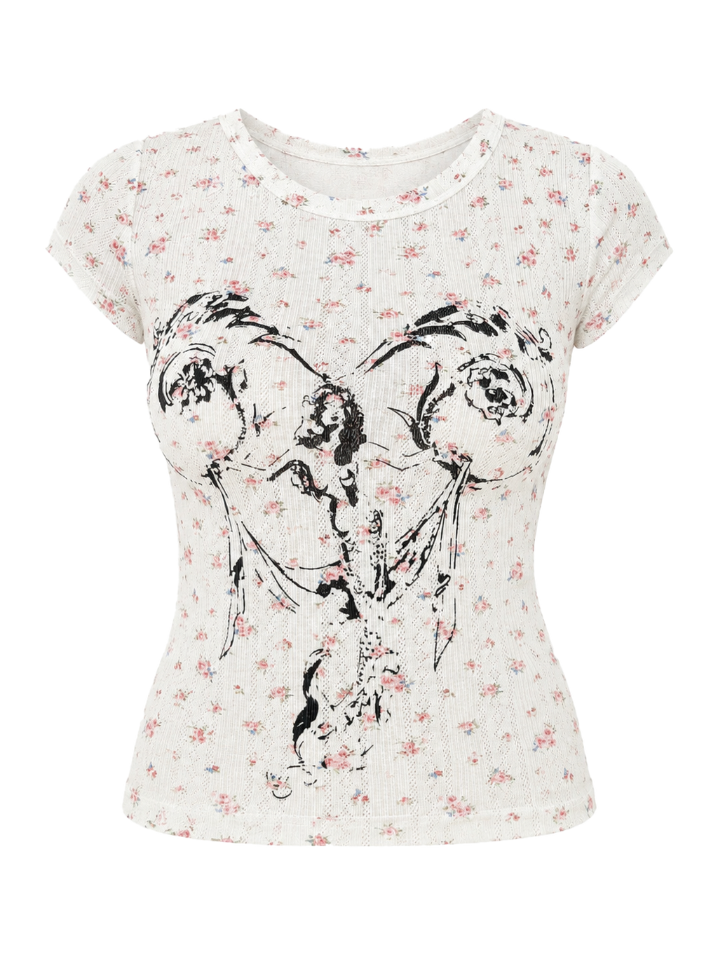 Floral Mermaid Tee