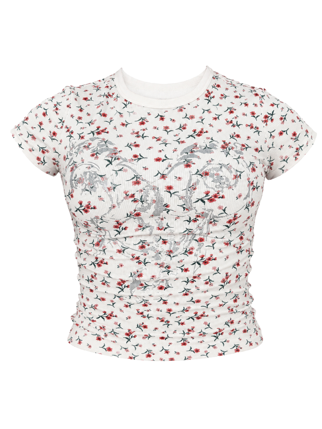 Floral/Silver Mermaid Tee