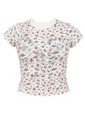 Floral/Silver Mermaid Tee