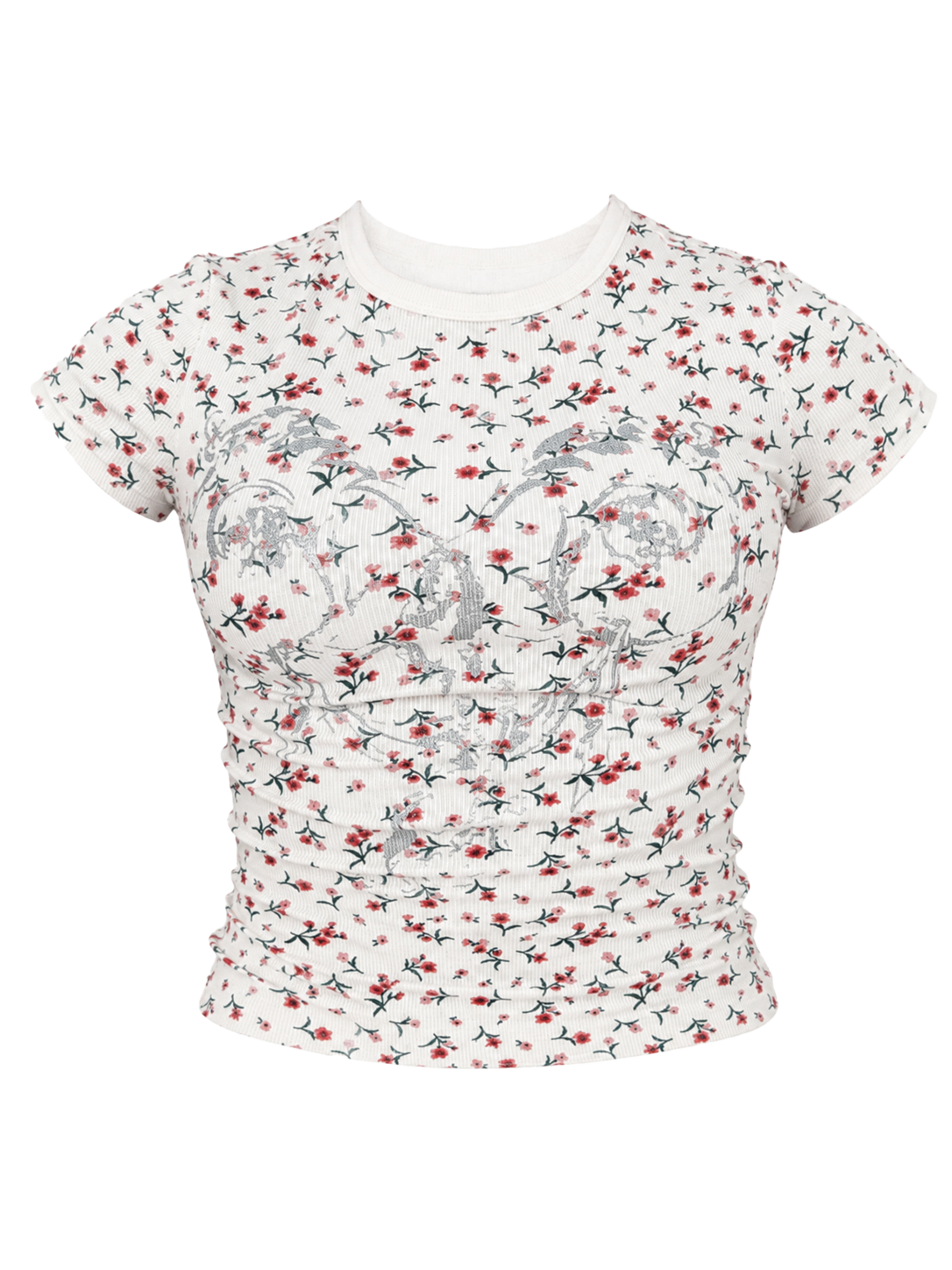 Floral/Silver Mermaid Tee