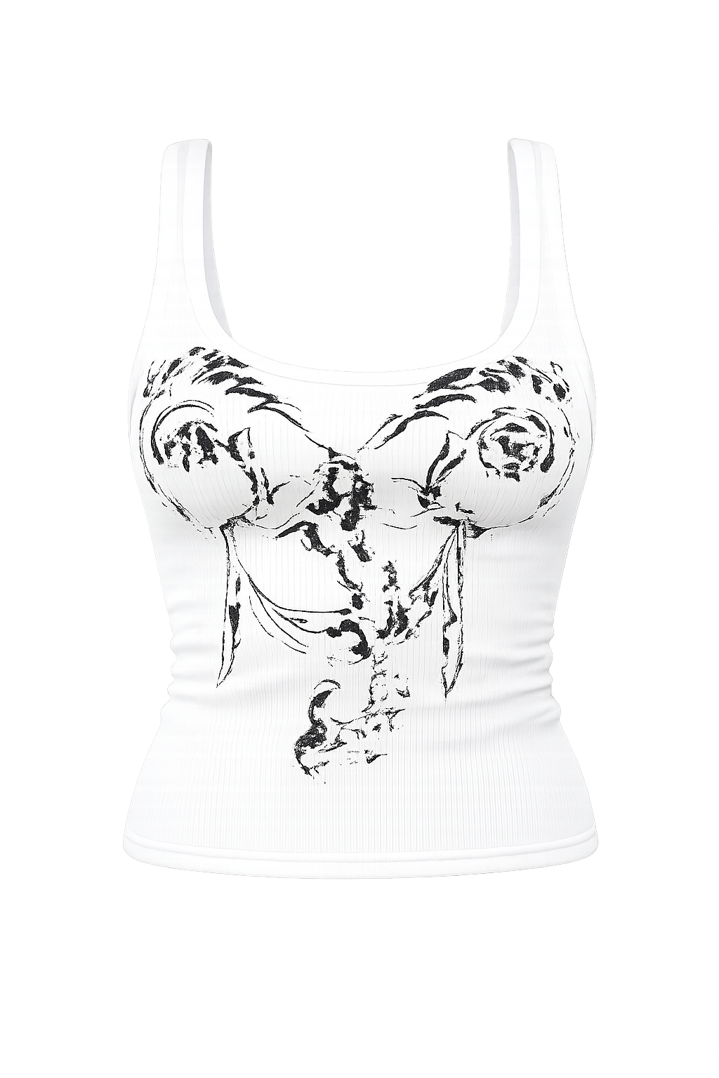 White/Black Mermaid Tannk
