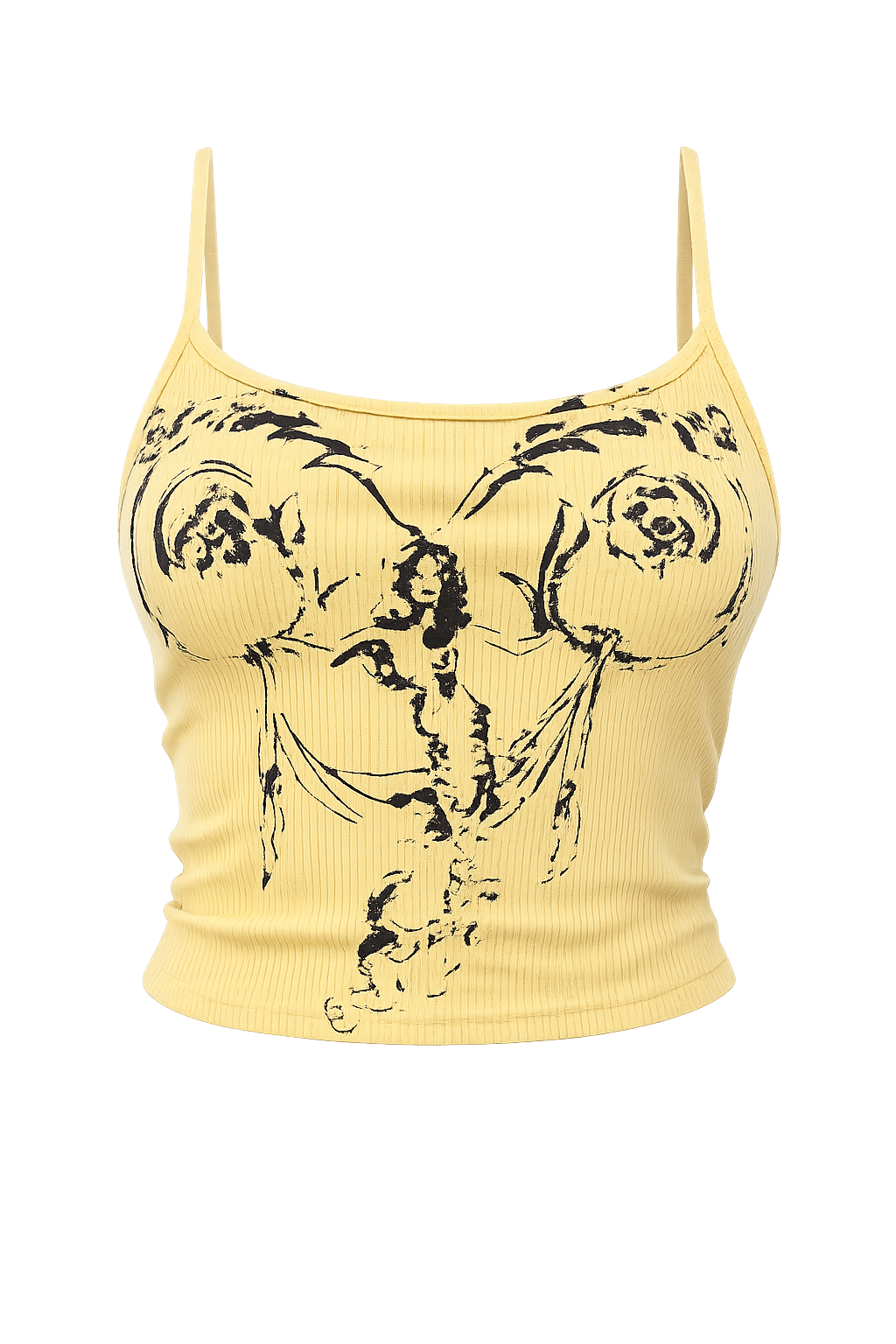 Yellow/Black Mermaid Tank