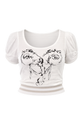 White/Black Mermaid Tee