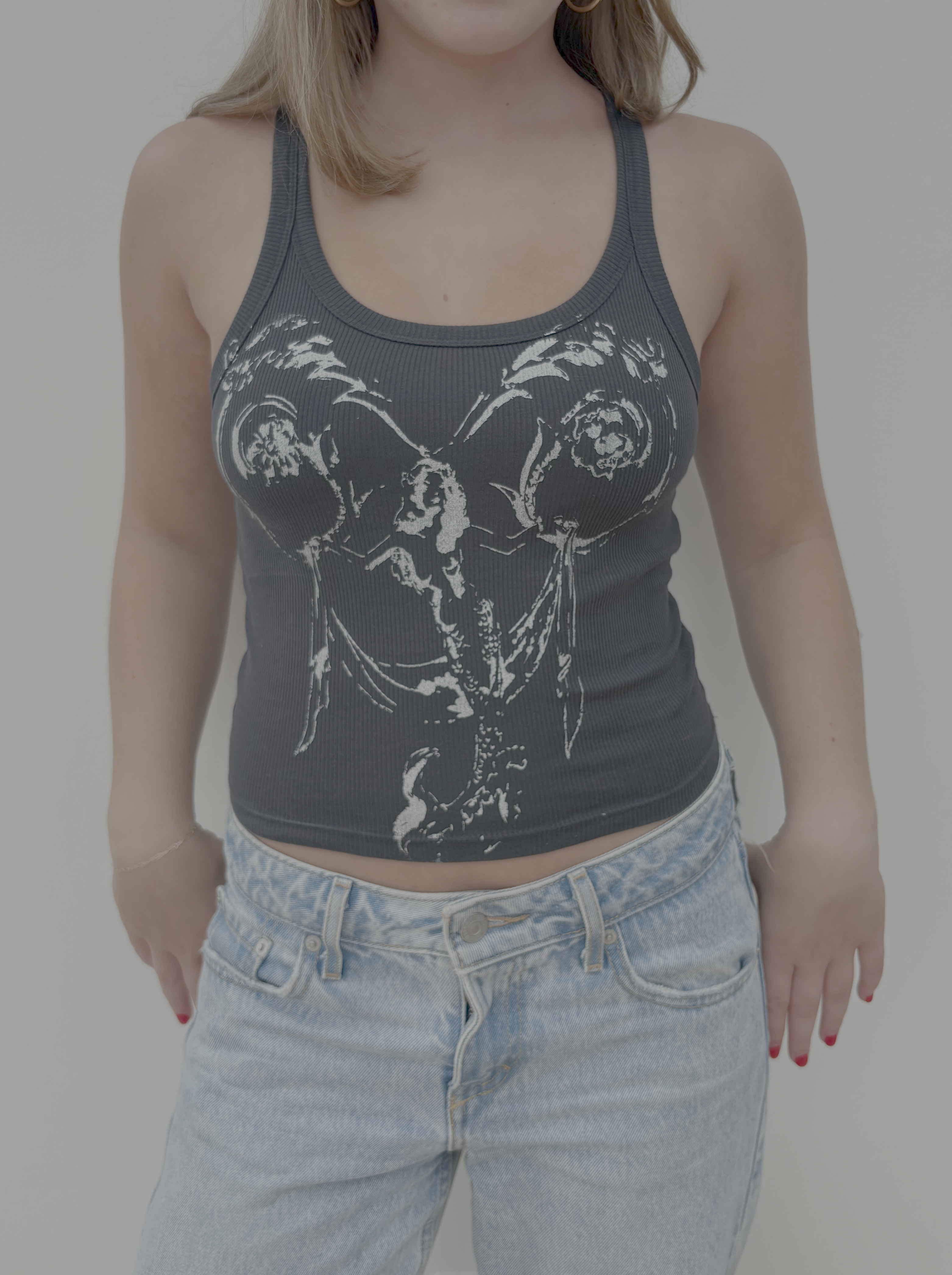 Black/Silver Mermaid Tank