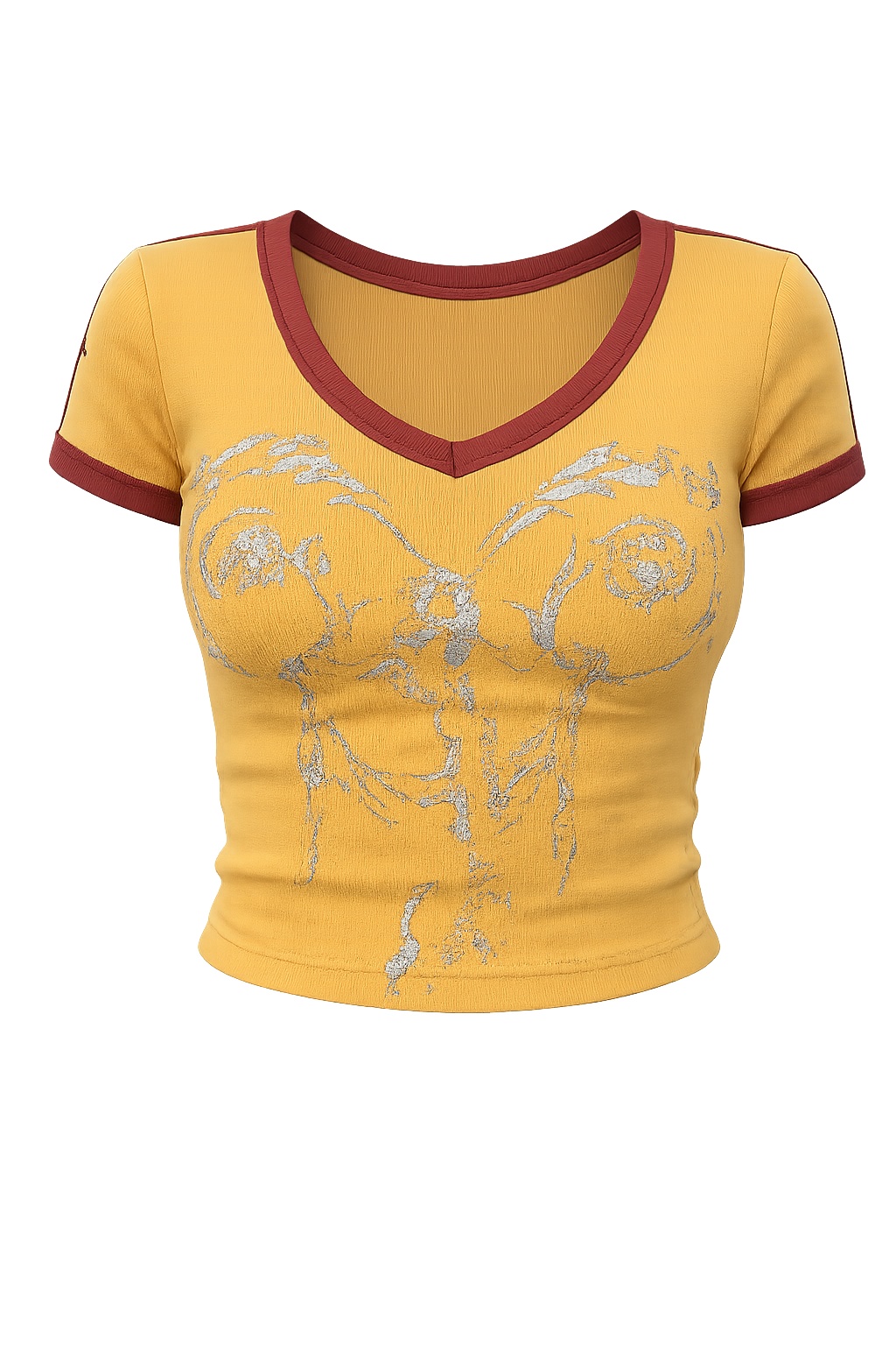 Mustard/Silver Mermaid Tee