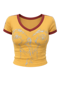 Mustard/Silver Mermaid Tee